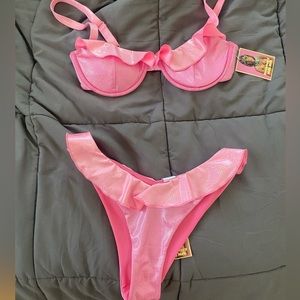 PINK SOLD OUT STRAWBERRY MILK MOB BIKINI SMALL BOTTOM MEDIUM TOP